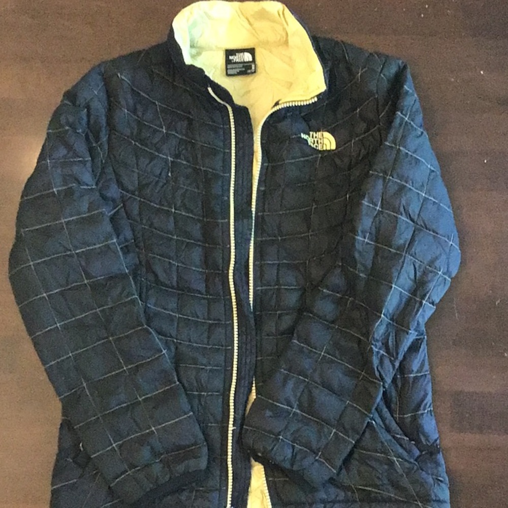 The North Face Black and Gold Puffer Jacket